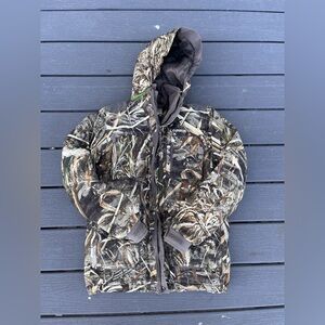 Magellan Youth XL Realtree Edge Camo Hooded Full Zip Jacket Fleece Lined